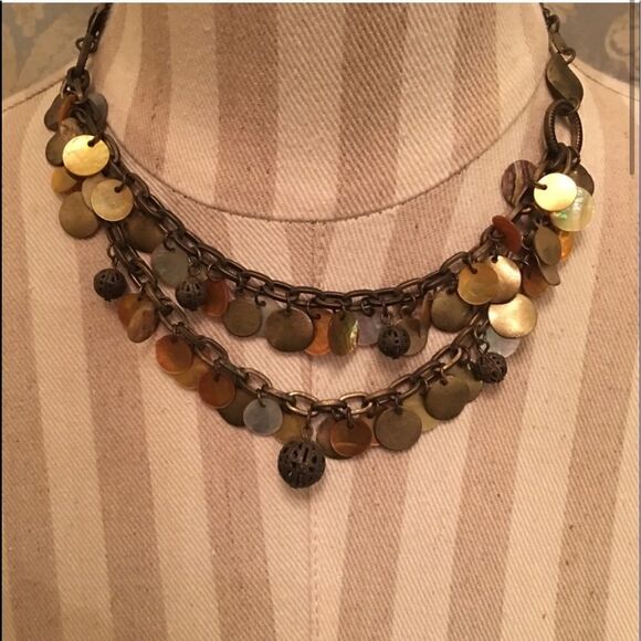 SMALL COIN Metal Double Strand Adjustable Necklace - Picture 7 of 9